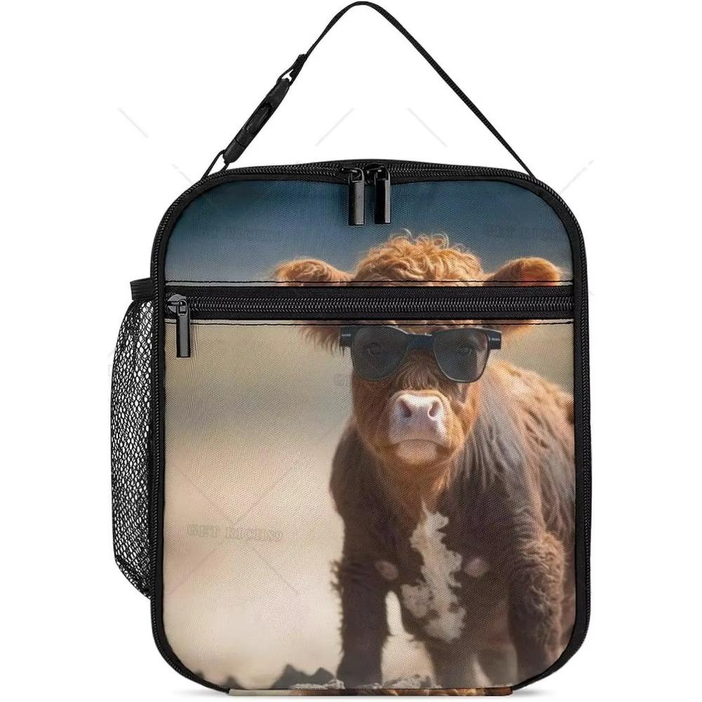 Animal Lion Cooler Insulated Lunch Bag for Women Men Adults Portable Reusable Laige Capacity Cool Bag Lunch Box for Work