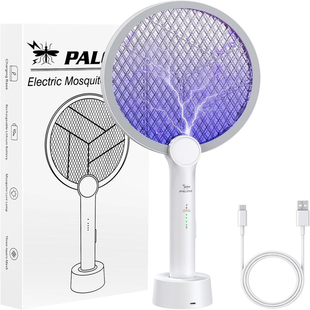 2-in-1 electric mosquito swatter, USB charging mosquito killer, efficient electric mosquito swatter for gardens and courtyards