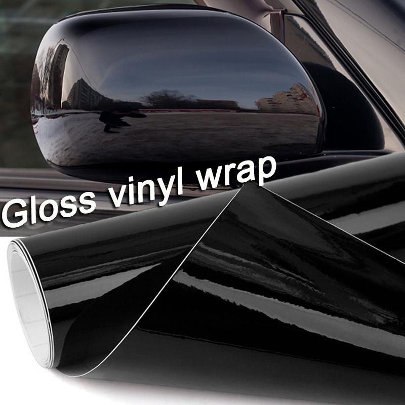 Pellicola Vinilica Lucida per Wrapping Auto Colore Nero Brillante Adesivo Auto Moto Carrozzeria Styling Decalcomanie Decorazione Adesivi Accessori