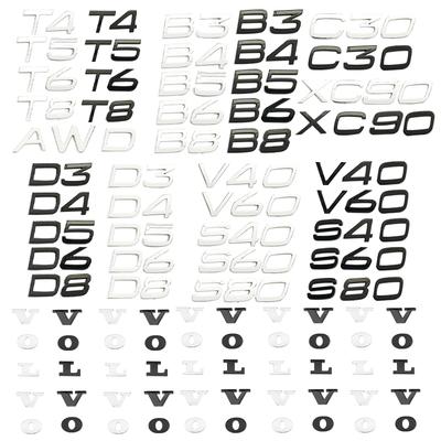 1 vnt. Automobilio bagažinės logotipo lipdukas Dekoro priedai Rdesign Polestar AWD S60 S60L XC60 XC90 CX40 V60 S80 S80L B6 B8 T8 D8 B5