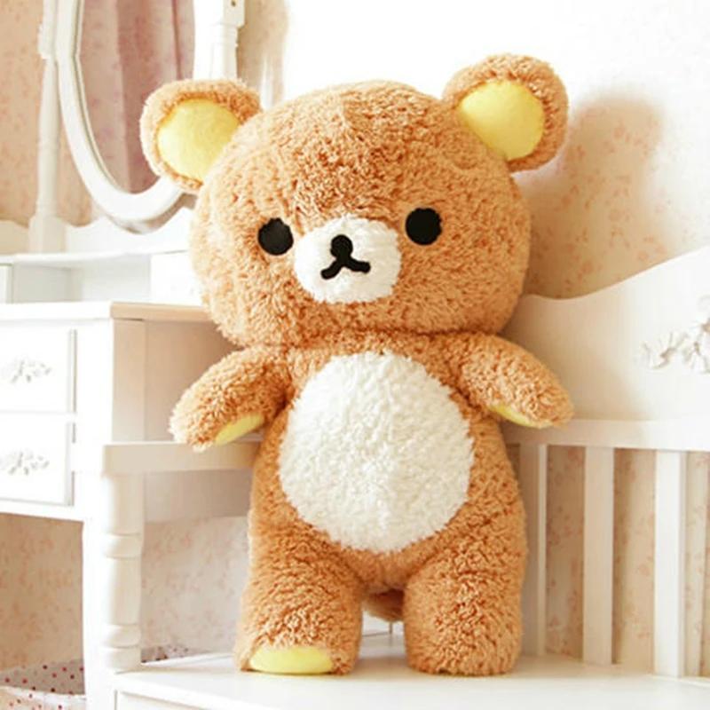 80cm Queen Size Rilakkuma Plush Toy Kawaii Relax Bear Stuffed Dolls Animals Teddy Cushion Xmas Gift For Kids Birthday Present