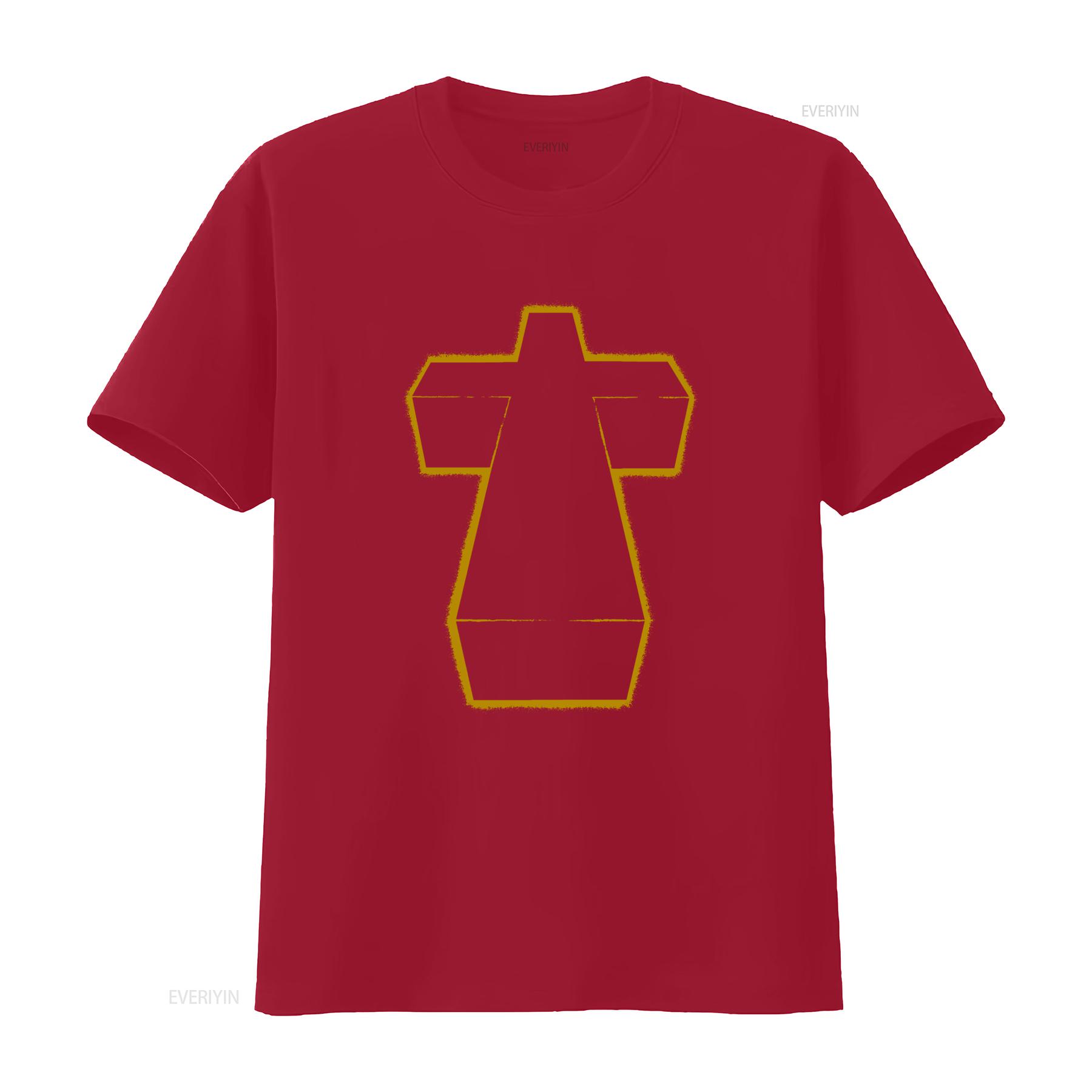 

Justice Band Music Logo Cross Classic Retro Trendy T Shirt for Guys and Women vintage Washed Versatile Stylish Slightly S