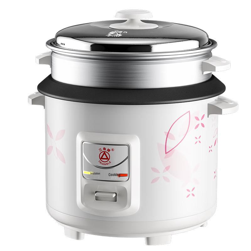 TRIANGLE Non-Stick Electric Rice Cooker with Steamer