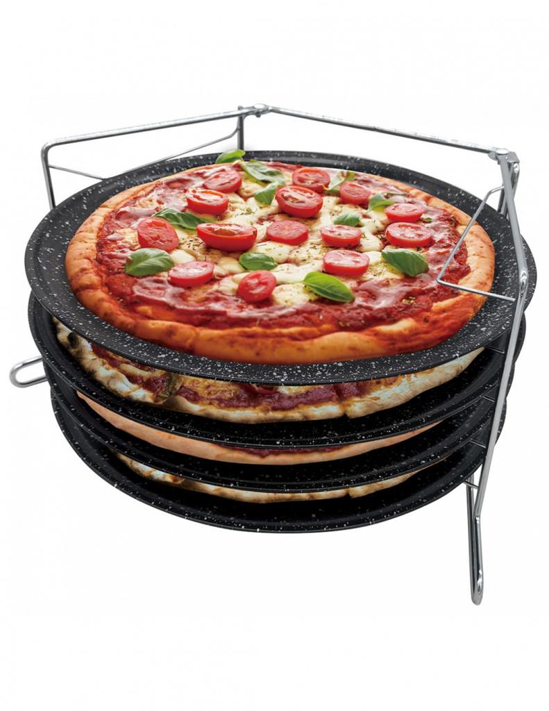 SET OF 4 KINGHOFF KH-1553 PIZZA BAKING TRAYS