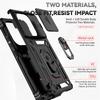 For Xiaomi Poco M6 Pro 4G Case Slide Camera Armor Phone Case For Poko Little M 6 6M PocoM6 M6Pro Magnetic Holder Ring Back Cover