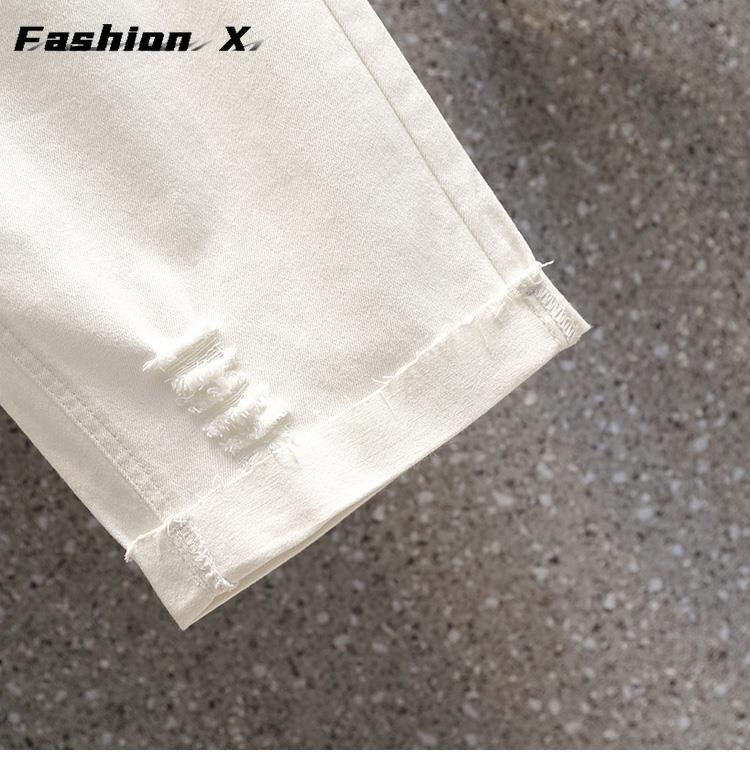 Jeans-Shorts in Übergröße für Damen, übergroß, lockere, lässige Jeans-Stretch-Freizeithose