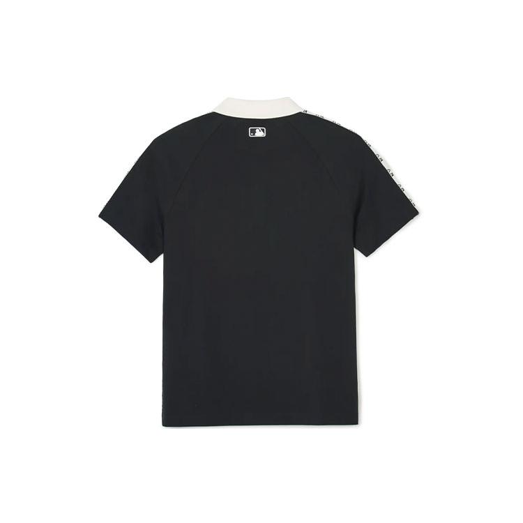 New MLB Outdoor Cargo Polo Shirt Men's Black 3APQM0343-50BKS