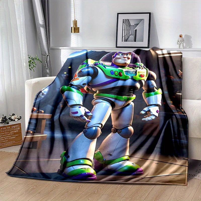 1pc,Buzz Lightyear Inspired Home Decorative Blanket Soft Throw for Couch, Bedroom, Living Room, Travel
