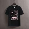 Tokyo Sakura Mount Fuji Business Card T Shirt Women Fashion Tee Clothing Cotton Summer Casual Tops Hip Hop Loose Cotton T-Shirt
