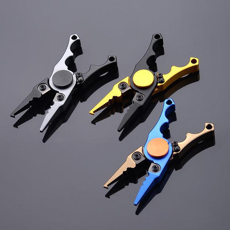 Durable Aluminum Alloy Fishing Pliers With Gyro And Tungsten Steel Blade For Easy Catches Fishing Equipment Fishing Tools