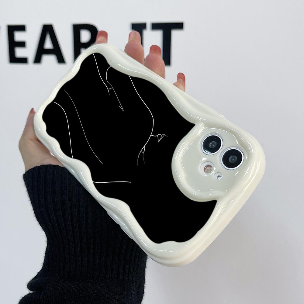 Ae79 femme Framed Black Art Protective Phone Cases for Xiaomi Poco X5 F6 Redmi Note 13 12 11 Pro 13C 12C A3 Huawei Honor 90 Wave TPU Back Cover