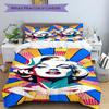 3pcs Pop Art Marilyn Monroe Duvet Cover Set - Machine Washable, Includes 1 Duvet Cover and 2 Pillowcases, No Core Included, All-Season Home