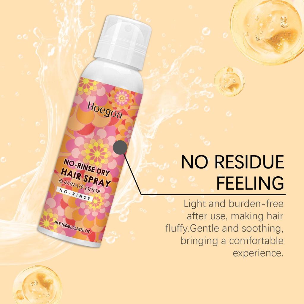 Hoegoa Leave-In Hair Drying Spray Lightweight and Fragrant, Refreshing and Non-sticky Hair Fluffy Quick-drying Leave-in Spray
