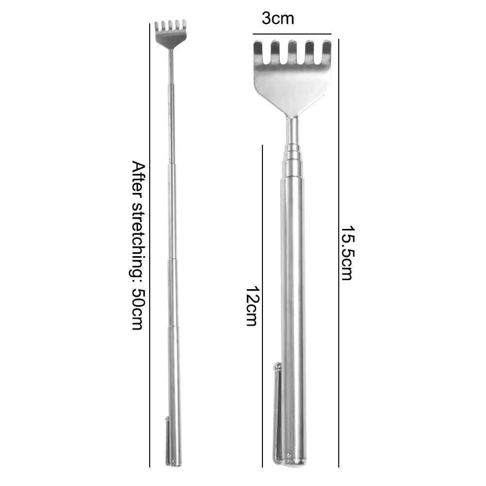 Retractable Back Scratcher Up To 19.69inch Itch Massage Tool Itch Scratcher  Old Person