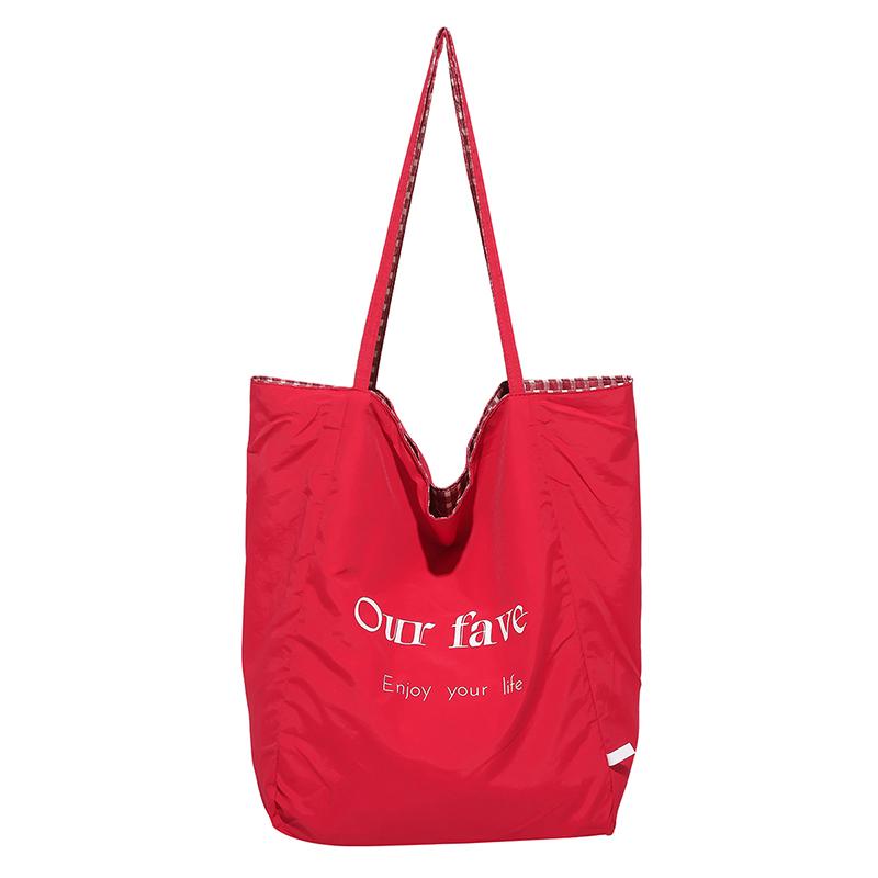 Nyl Solid Color Double-sided Back Shoulder Bags Large Capacity Women's Bags Sale 2026 High Quality Versatile Tote Bags