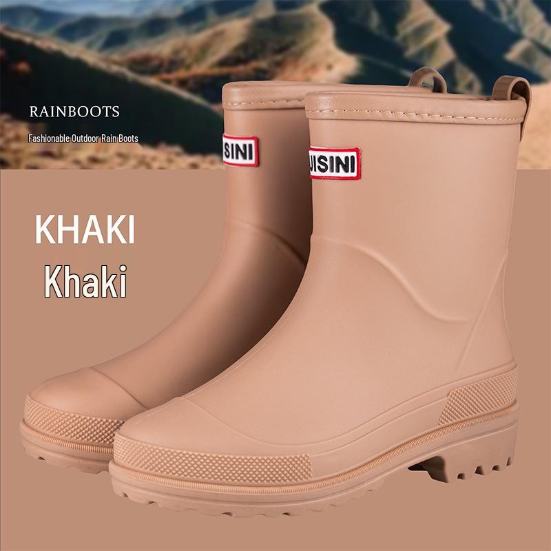

Stylish Waterproof Mid-Calf Women s Rain Boots with Drawstring - Anti-Slip Outdoor & Beach Wear 41