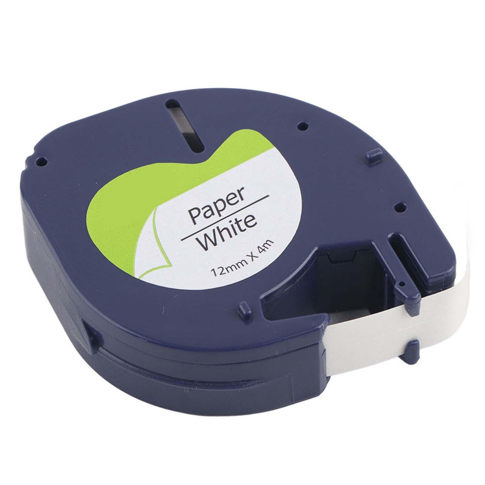 

Лента для этикеток Смоляная лента Устойчивая к истиранию Черная на белом для этикетировочной машины DYMO LT