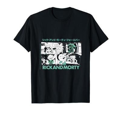 Rick and Morty Για Πάντα Ιαπωνικό Κείμενο RICK & MORTY Μπλουζάκι