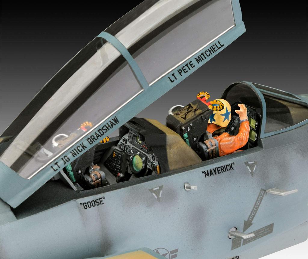 German Revell 1/48 Scale US Navy F-14A Tomcat Top Gun Plastic Model Kit 03865