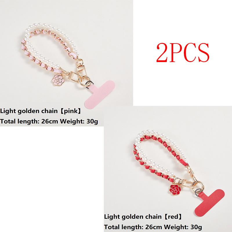 Loss Doll Hang Pearl Necklace Universal Mobile Phone Lanyard Cell Phone Wrist Strap Cell Telephone Chain Beads SJGS19