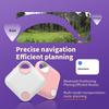 Type-C Long-Distance Tracker Positioning Far Away Finder for IOS Apple Find My Voice Locate Keys Smart Tag Splicing Colors Style