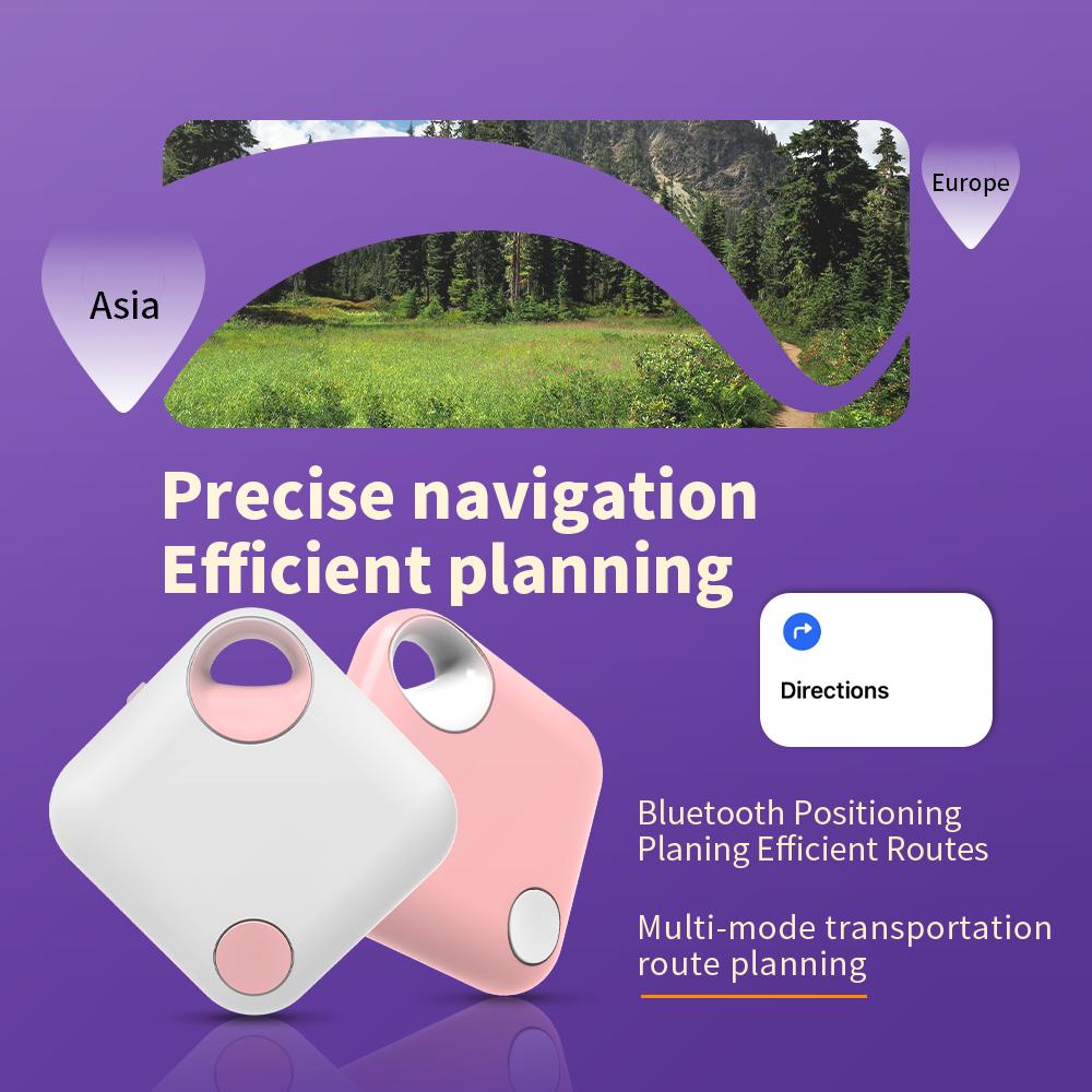Type-C Long-Distance Tracker Positioning Far Away Finder for IOS Apple Find My Voice Locate Keys Smart Tag Splicing Colors Style