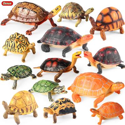Oenux Sea Life Animals Model Leatherback Tortoise Turtle Growth Cycle Ocean Figurines Action Figures PVC Collection Kid Toy Gift