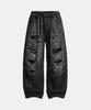 BADBLOOD Destroyed Raw-Edge Joggers - Denim Black