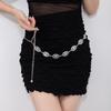 Atmospheric metal waist chain, women's adjustable dress waist, multi-layer premium chain belt.