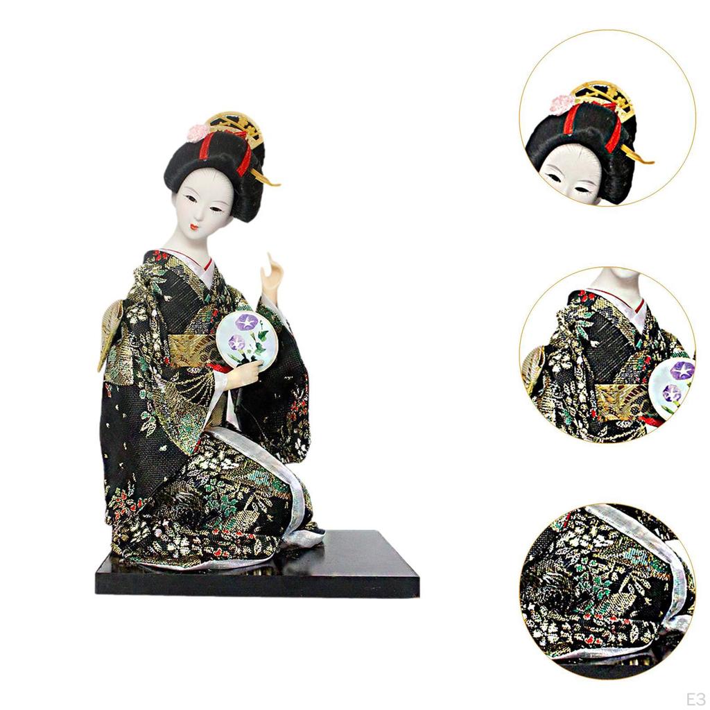 Asiatische Kabuki-Figur, Japan, Kimono-Mädchen, Skulptur, Bastelgeschenk, japanische Puppe für Badezimmer