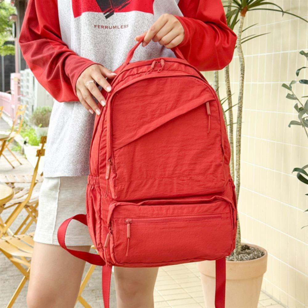 New Arrivals Open Run Women Lightweight Integrated Storage Diagonal Pocket Backp