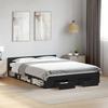 VidaXL Bed Frames and Drawers Black 120x190 Cm Engineered Wood, Bed, Storage Bed, Double Bed Frame, Double Bed, 3280777