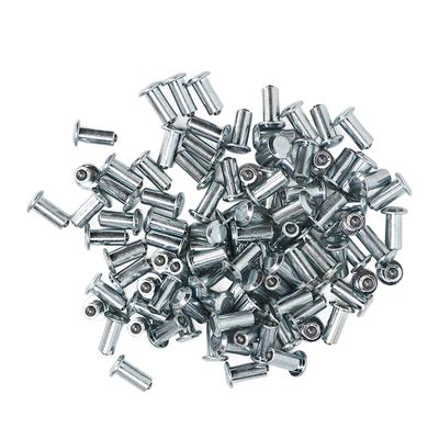 100 Pezzi Borchie per Pneumatici Spikes Antiscivolo Resistenti per ATV UTV Carrello Elevatore Veicolo Fuoristrada Argento 13mm