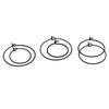 20Pcs Stainless Steel Black Plated Wine Charm Holder Earrings Hoops Big Circle Ear Wire DIY Jewelry Making Findings Supplier