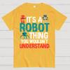 Robot Science Cotton Summer Casual Cool Loose T-Shirt