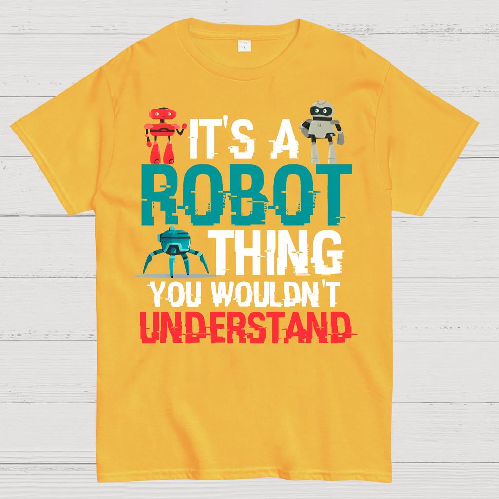 Robot Science Cotton Summer Casual Cool Loose T-Shirt