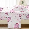 Cute cartoon salamander cherry pattern mattress four-piece bedding set bedroom dormitory bedding set