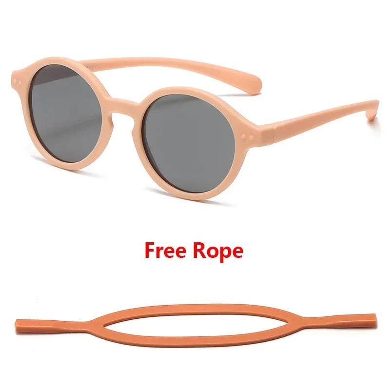 

Dropshipping 3-12 Years Baby Silical Gel Glasse UV400 Protection TPEE Polarized Strap Flexible Sunglasses with Free Silical Rope 3-12 Years 42-18-120