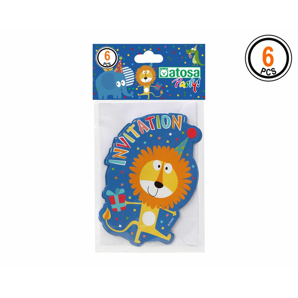 

Разноцветные открытки с животными (6 штук) на день рождения TU прозрачный