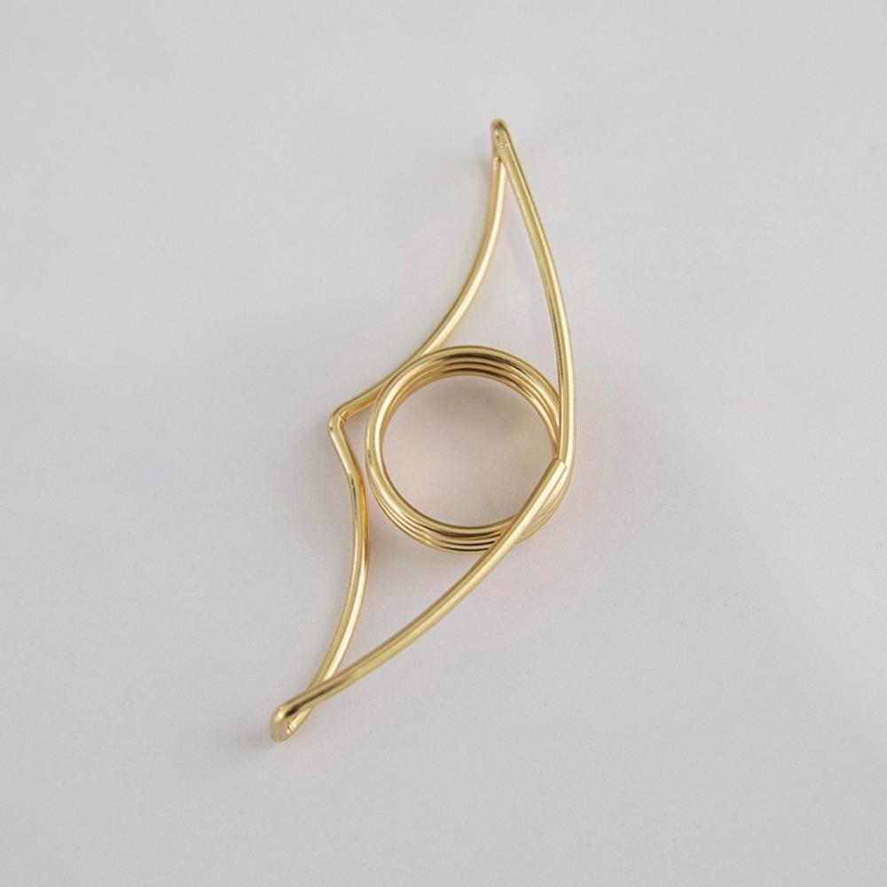 

Page Turning Fixed Bookmarks Metal Thumb Book Support Simple Book Page Holder School Office 01-Gold