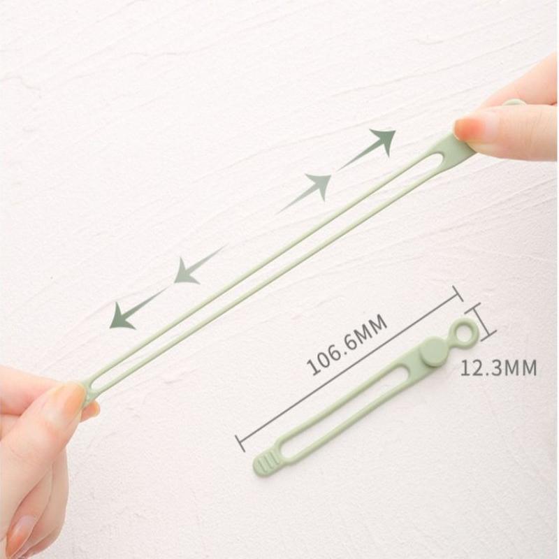 

10/50Pcs Silicone Cable Ties,Cord Organizer,Cable Straps,Reusable Cord Ties,Travel Cable Organizer ,Cute Elastic Tie, Wire Ties
