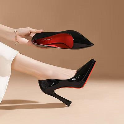 Women's Waterproof Platform Pointed Toe Stiletto High Heels - Professional Bridesmaid Banquet Shoes