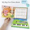 Kids Piano Book Educational Musical Toy for 3 Years Old Gifts Baby Toys Piano Keyboards with Book 10 Instruments Tone Gift