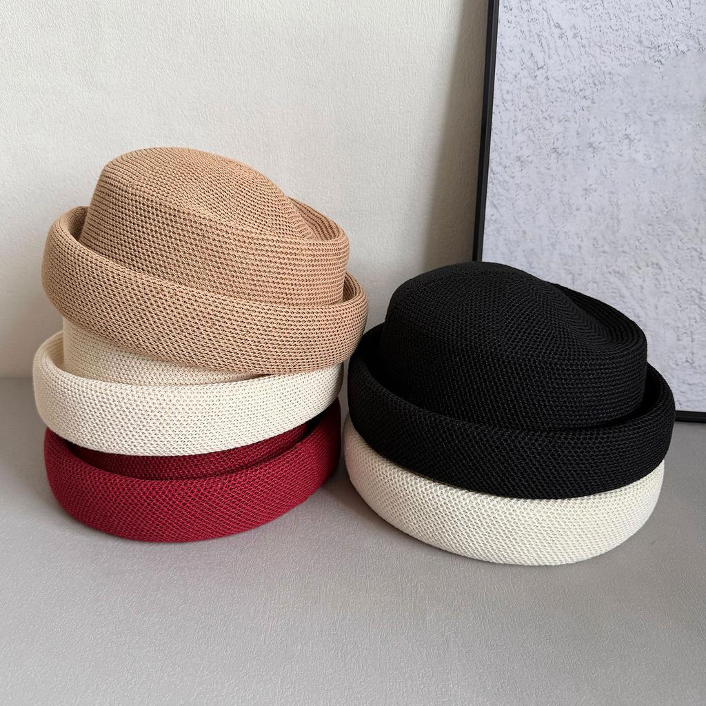 Mode Zomer Gaas Franse Haak Fedoras Hoed Ademende Baret Dames Harde Zwarte Pilbox Hoed Elegante Stewardess Zon Hoed