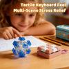 9-Key Tetris Fidget Keyboard Keychain Pressing Key Keychain Adult Stress-Relieving Finger Keyboard Key Chain Anxiety Relief Toy