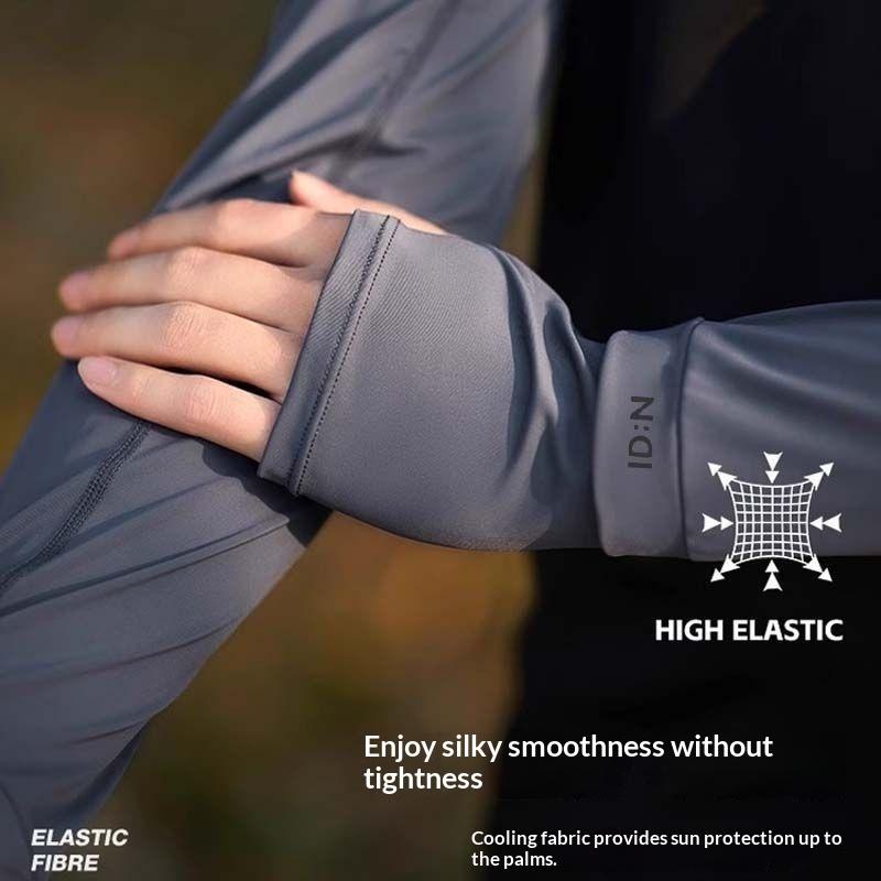 Loose Sun Protection Ice Sleeves For Men Women Ice Silk Arm Sleeves Outdoors Sports Riding Workouts Lightweight Arm Sleeves