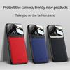 För OPPO Find X9 Pro Fodral Lyxigt PU-läder+hårt PC Linsskyddande Baksidesfodral för Find X9 X8 Pro X8Ultra Telefonskal