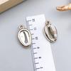 Gold Electroplated Acrylic Conch Pendant Charm for DIY Bracelets and Necklaces