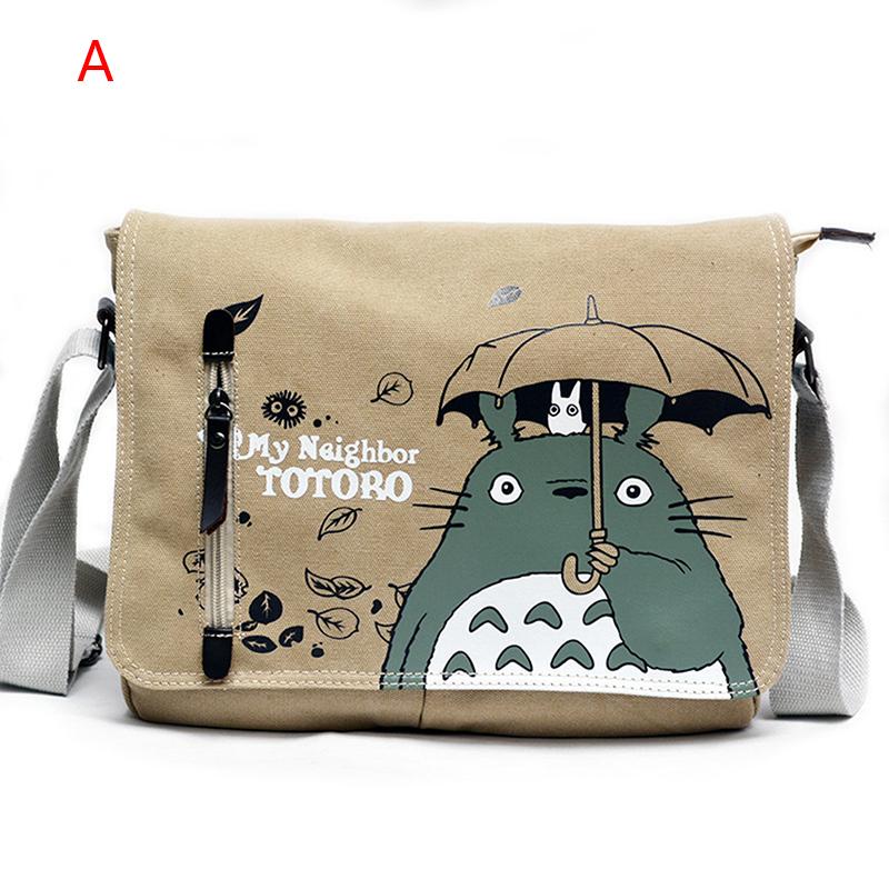 

Canvas Messenger Bag Anime Neighbor Totoro Top Handle Shoulder Bag Cosplay