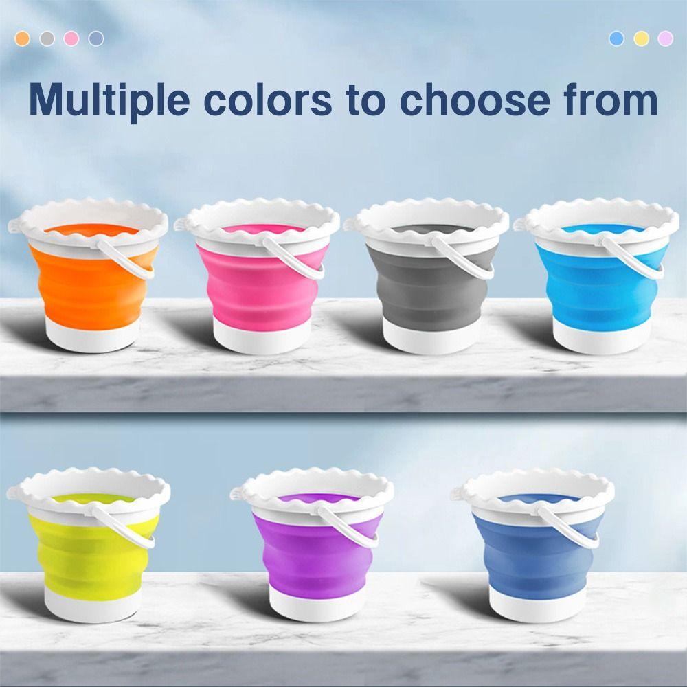 Portable Paint Brush Washing Bucket Silicone Paint Brush Washer Wash Pen Bucket  Students